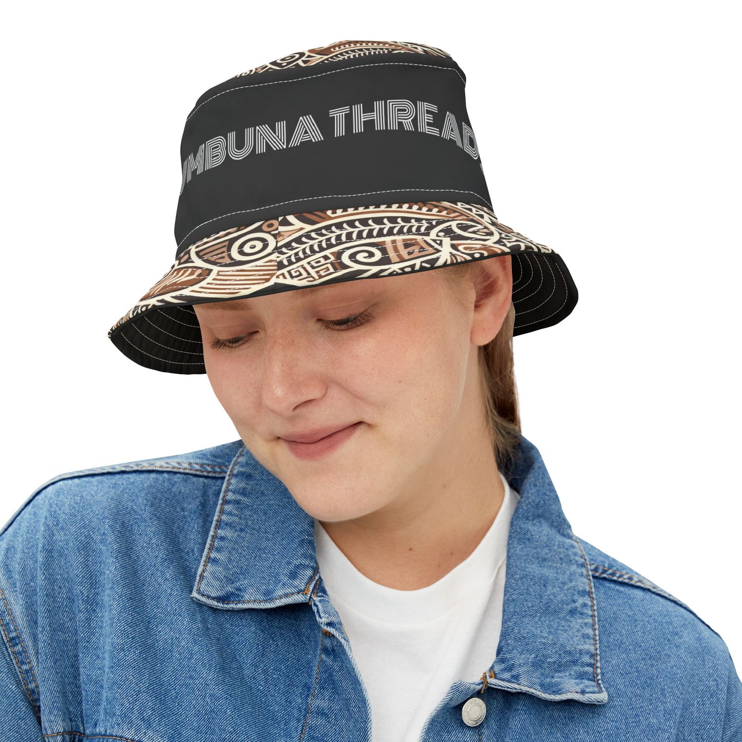 Tumbuna Threads MOTUAN Pattern Bucket Hat